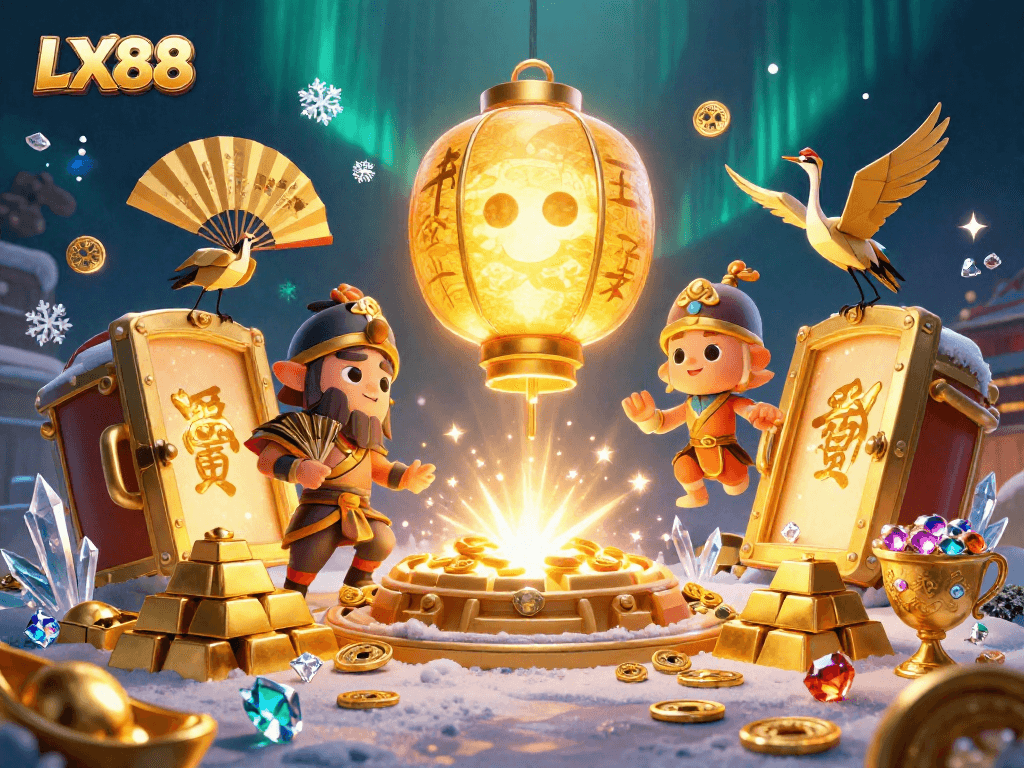 Experience thrilling wins at LX88 with golden treasures and vibrant gaming atmosphere.