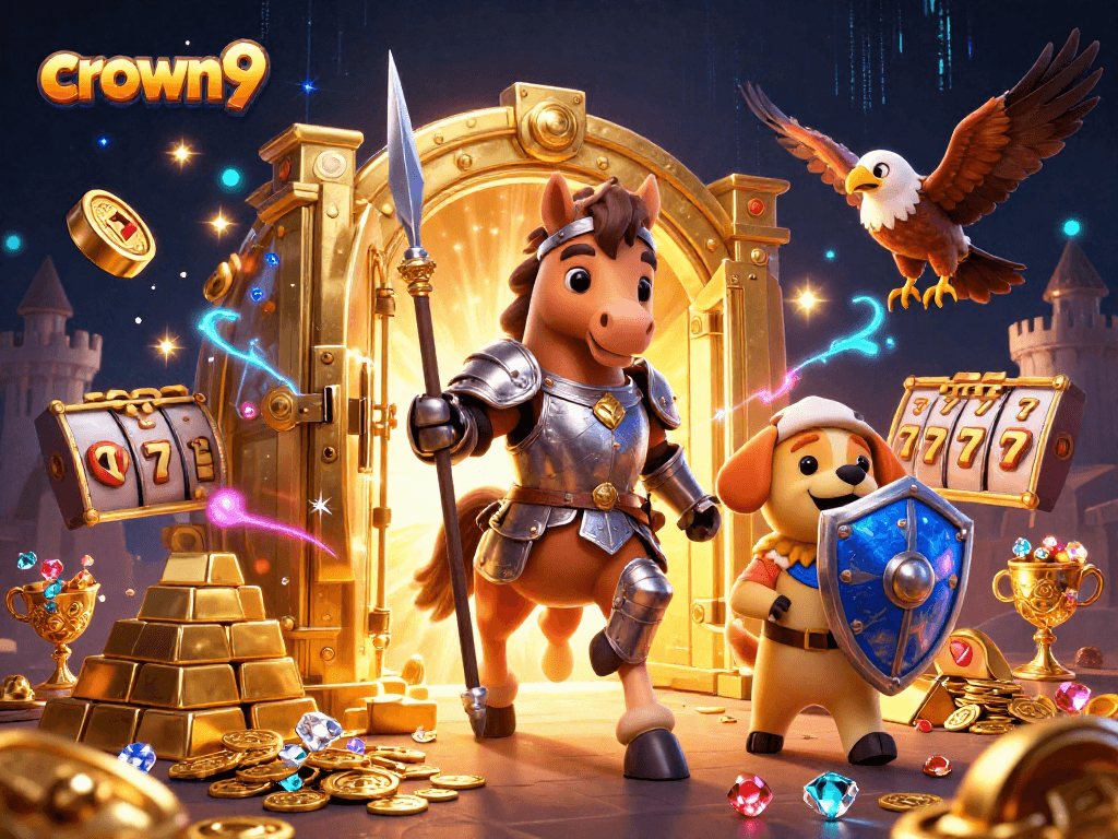 Crown9: Play thrilling online pokies with a medieval twist and win with style!