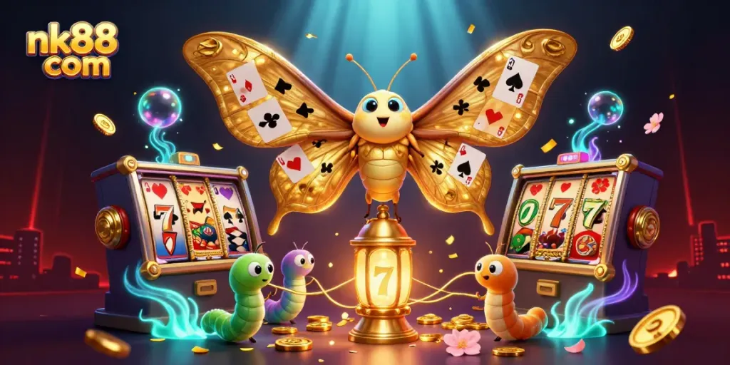Engage with thrilling wins at nk88 com featuring vibrant 3D casino elements and a captivating design.