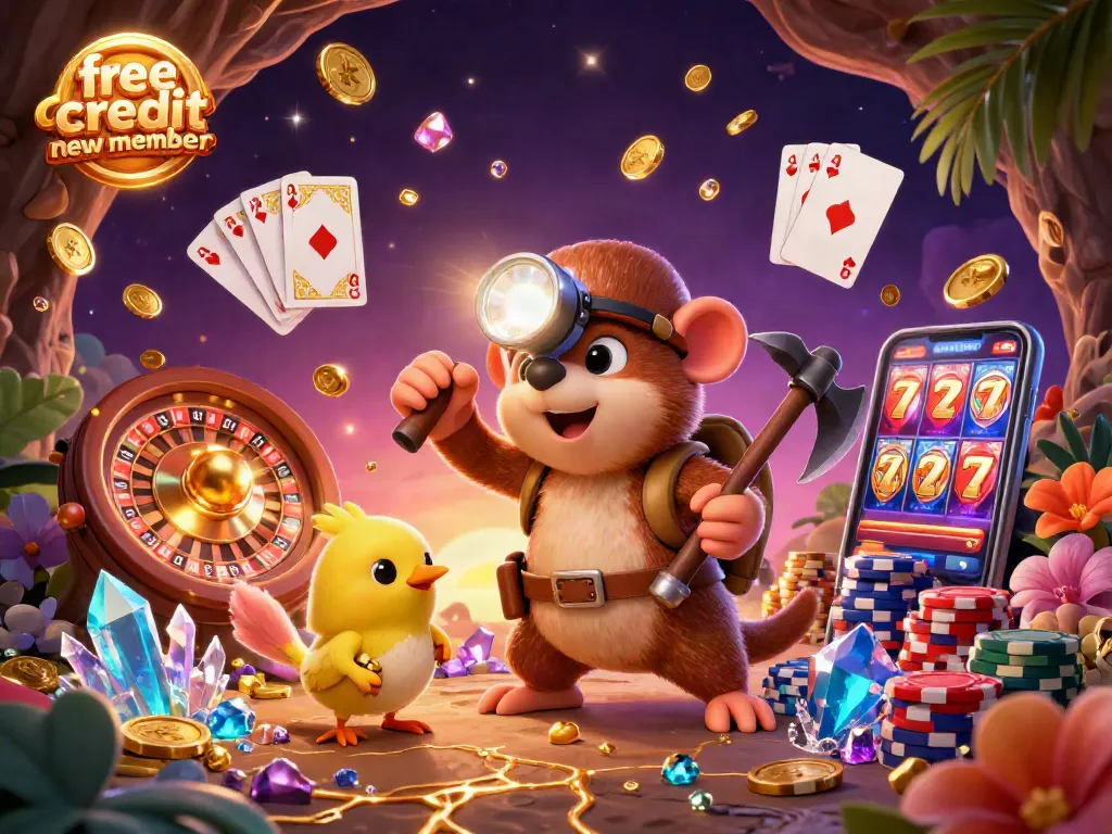 Boost your gaming with free credit new member offers as treasure hunter mole mines gems.