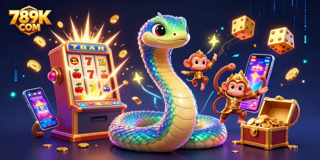 Experience thrilling gaming adventures at 789K COM with vibrant slot machines and enchanting visuals.