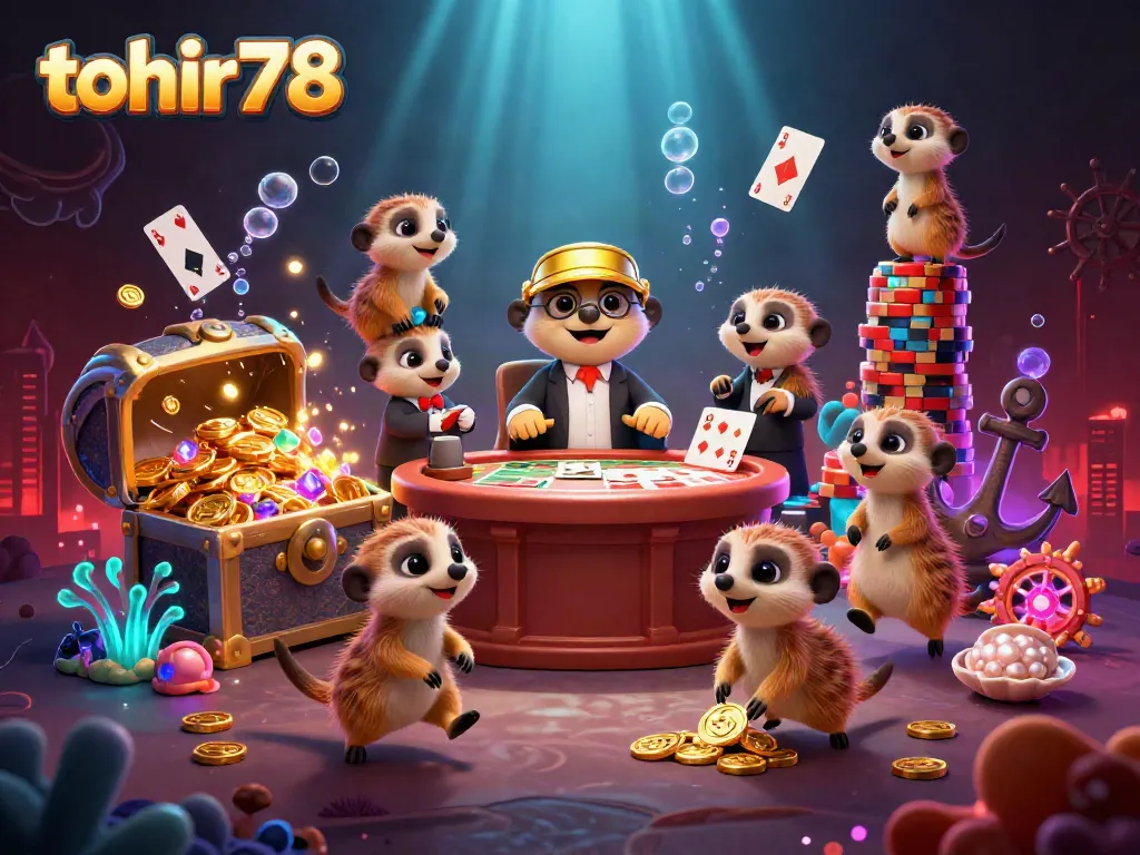 Experience exciting gameplay in the tohir78 casino with energetic meerkats running vibrant games.