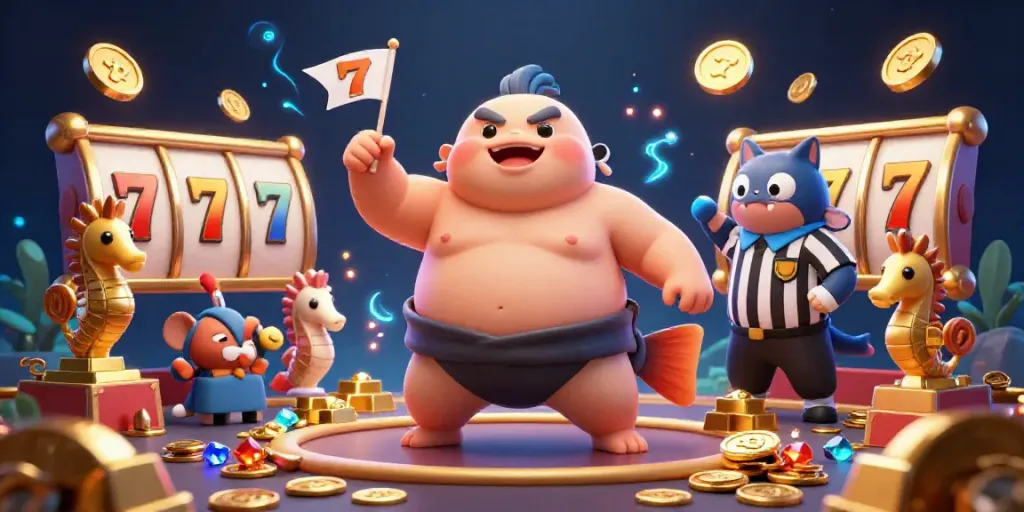 Feel the excitement at n188 with a dynamic underwater casino scene featuring a giant fugu and vibrant jackpot elements.