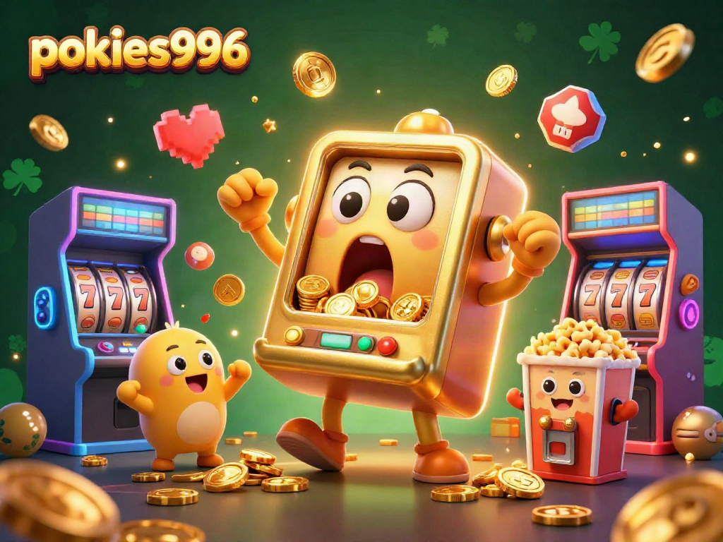 Experience epic wins with pokies996 as the joyful slot machine celebrates a jackpot!