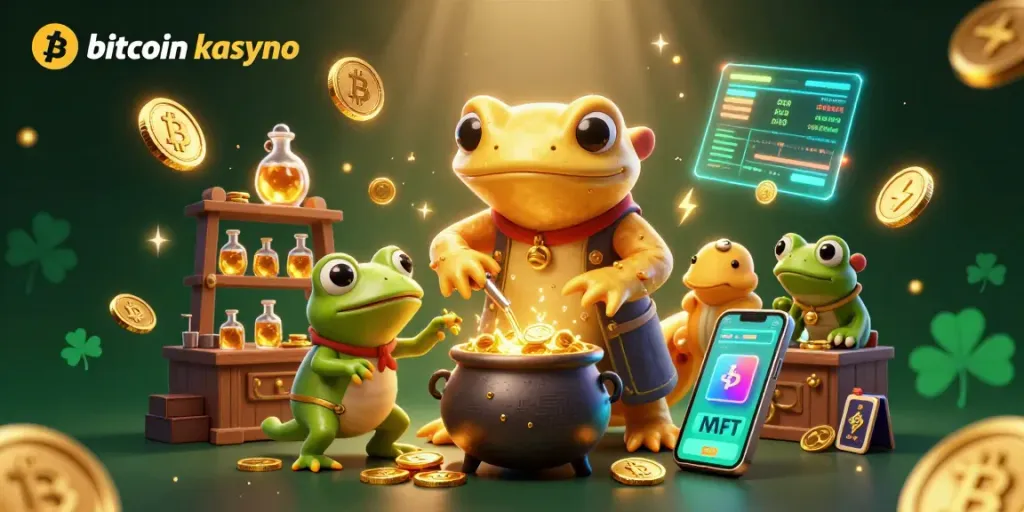 Engage with the magic of bitcoin kasyno, where gold and crypto collide in a colorful alchemist's haven.