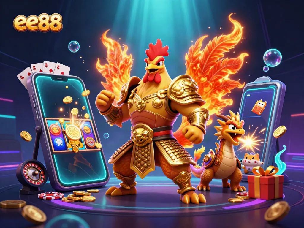 Experience the thrill of ee88 casino action with vibrant characters, dynamic games, and radiant colors.