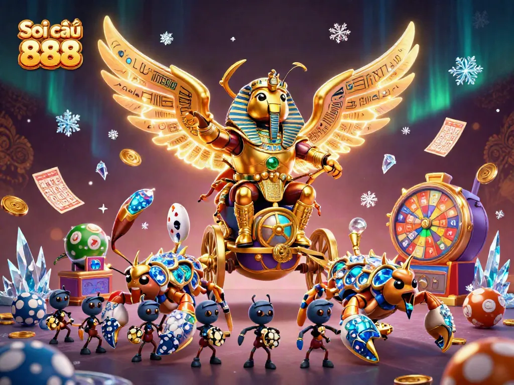 Experience winning numbers with Soi cầu 888, showcasing vibrant lottery elements and dynamic illustrations.