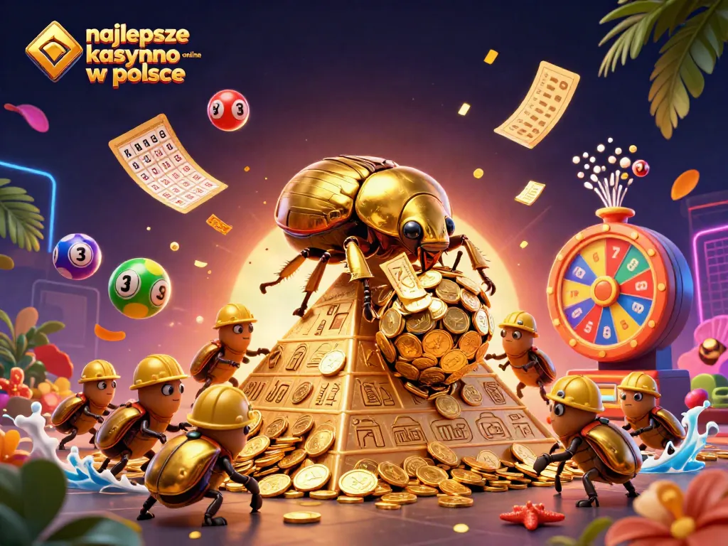 Experience the excitement of najlepsze kasyno online w polsce with colorful lottery elements and dynamic gaming visuals.