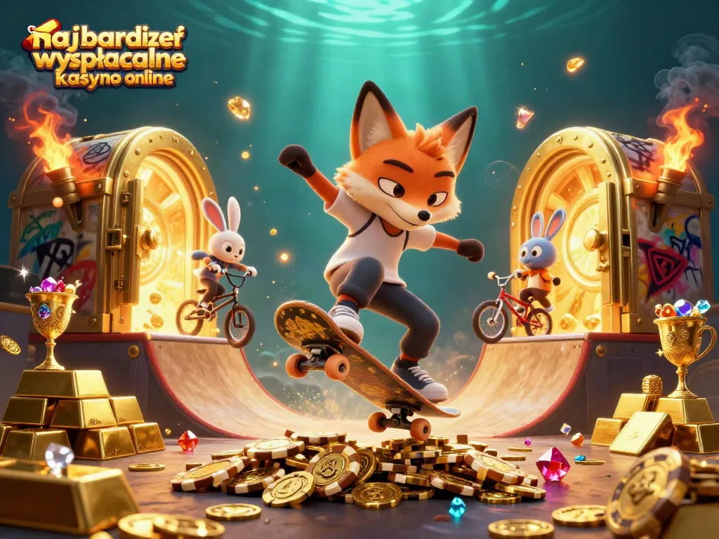 Experience the excitement of the najbardziej wypłacalne kasyno online with vibrant characters and casino treasures.