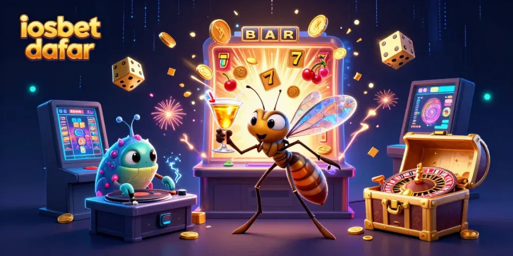 Menghidupkan hiburan kasino dengan iosbet daftar yang menakjubkan dalam ilustrasi 3D.