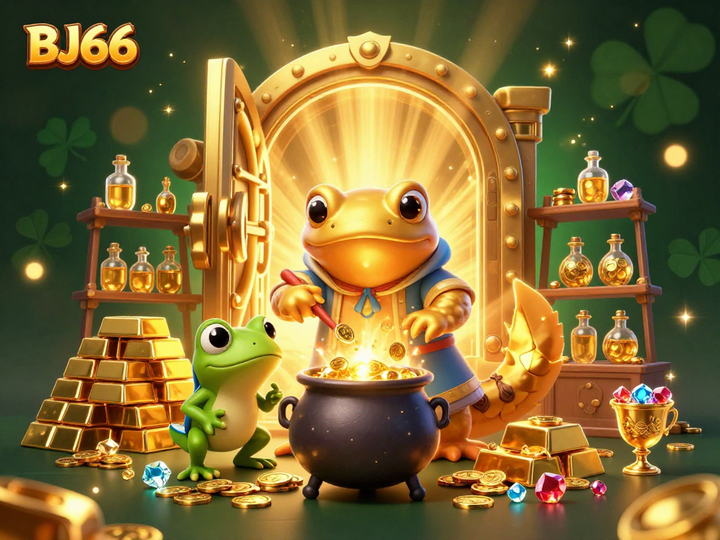Bet on BJ66 for thrilling live cockfighting action with golden coins and riches.
