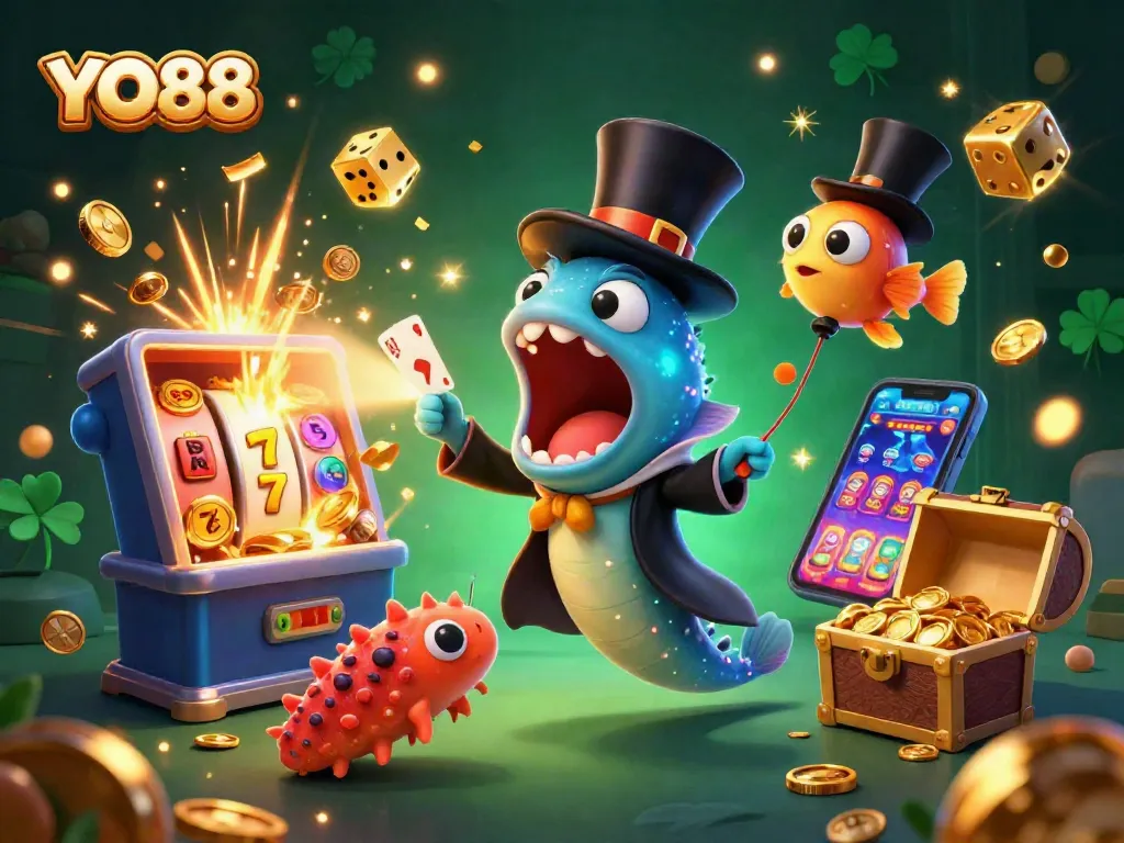 Watch as YO88 brings excitement to life with a dazzling casino performance by sea creatures!